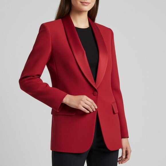 Rena Rowan for Saville Red Blazer - Picture 1 of 14